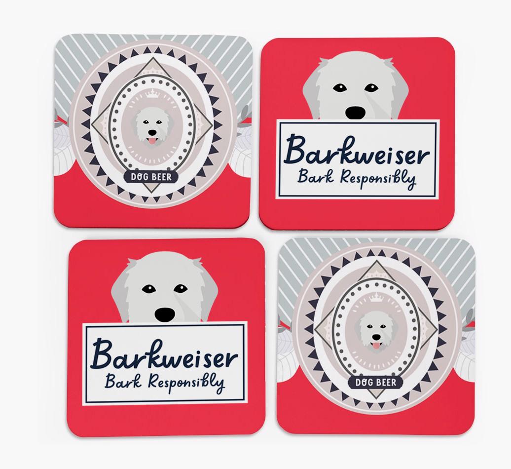 Barkweiser: Personalized {breedFullName} Coasters