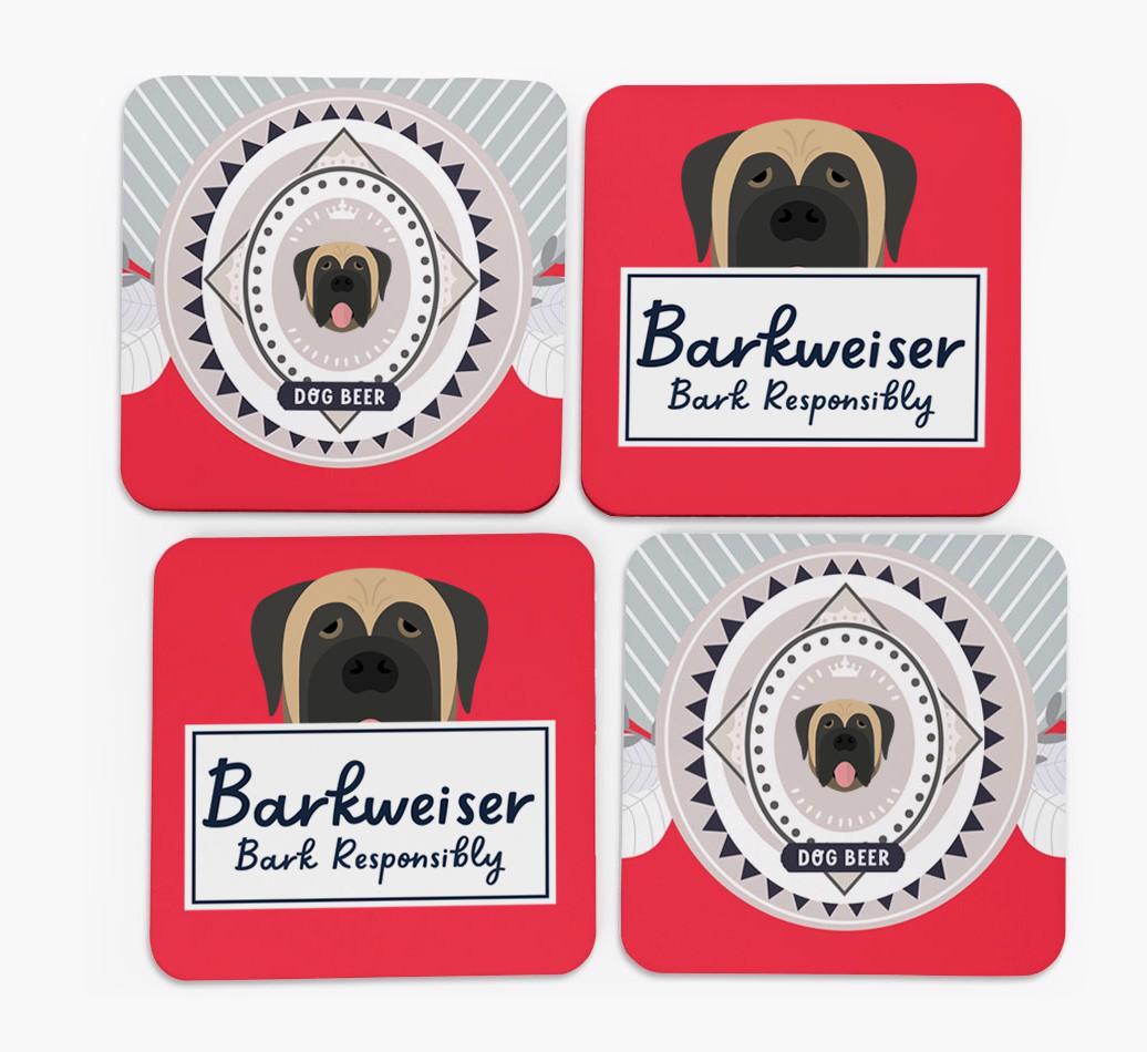 Barkweiser: Personalized {breedFullName} Coasters