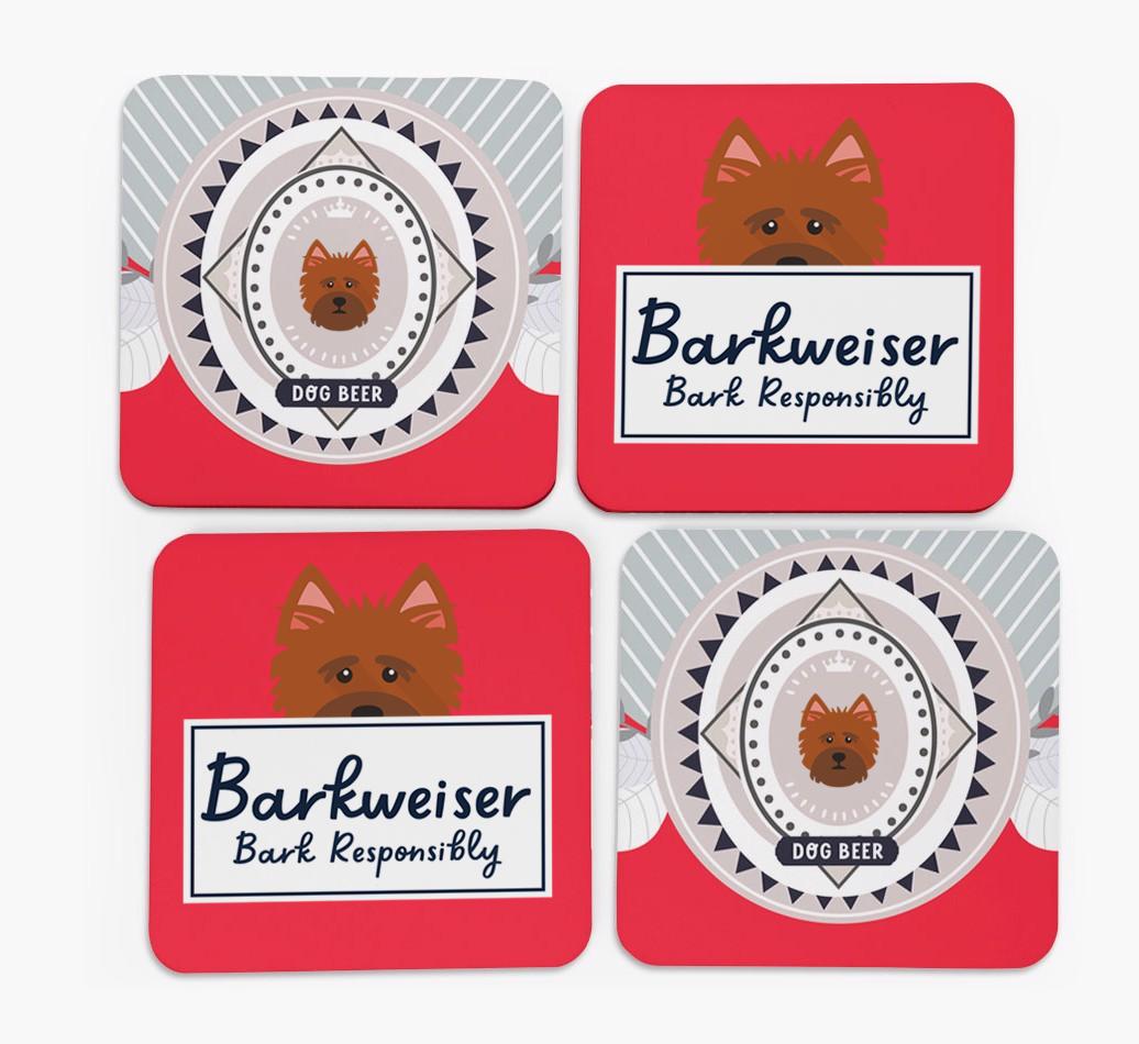 Barkweiser: Personalized {breedFullName} Coasters