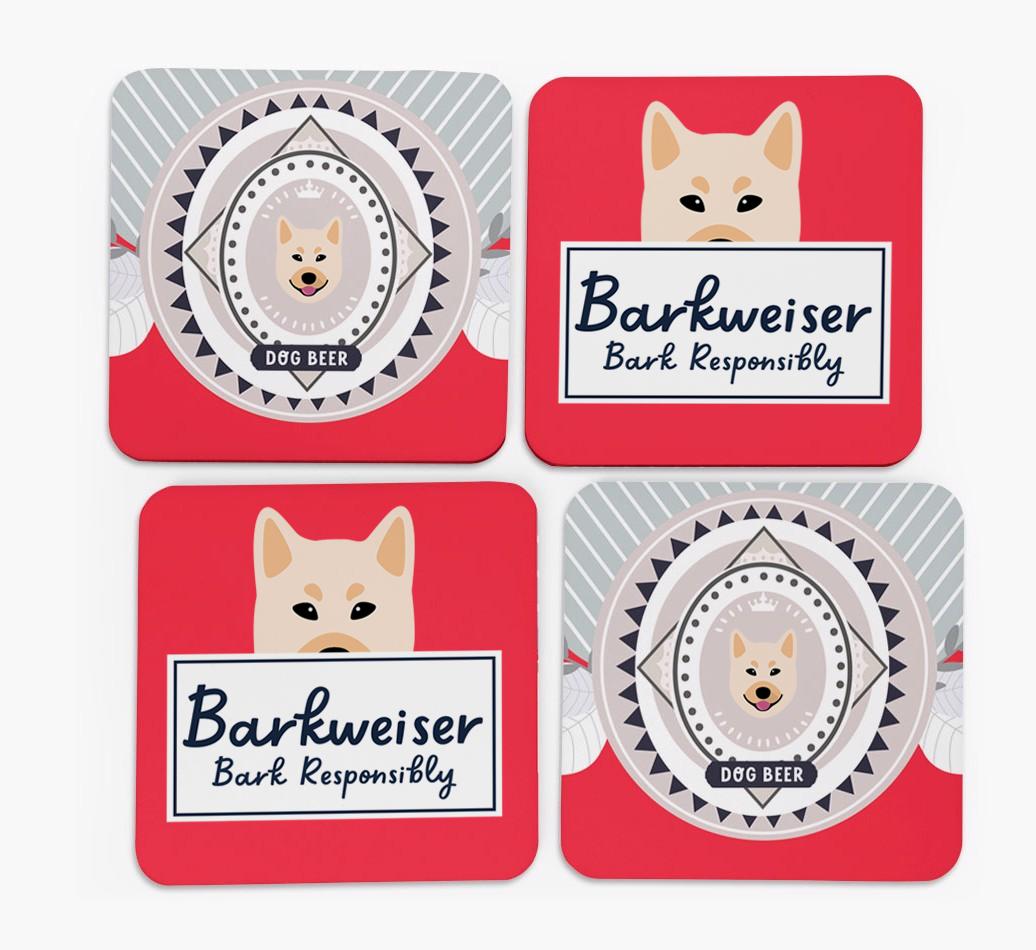 Barkweiser: Personalized {breedFullName} Coasters