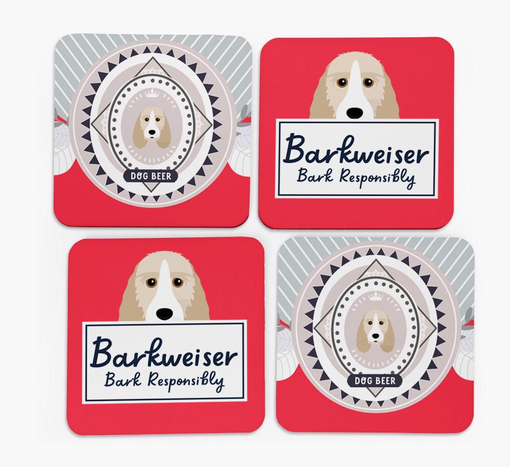 Barkweiser: Personalized {breedFullName} Coasters