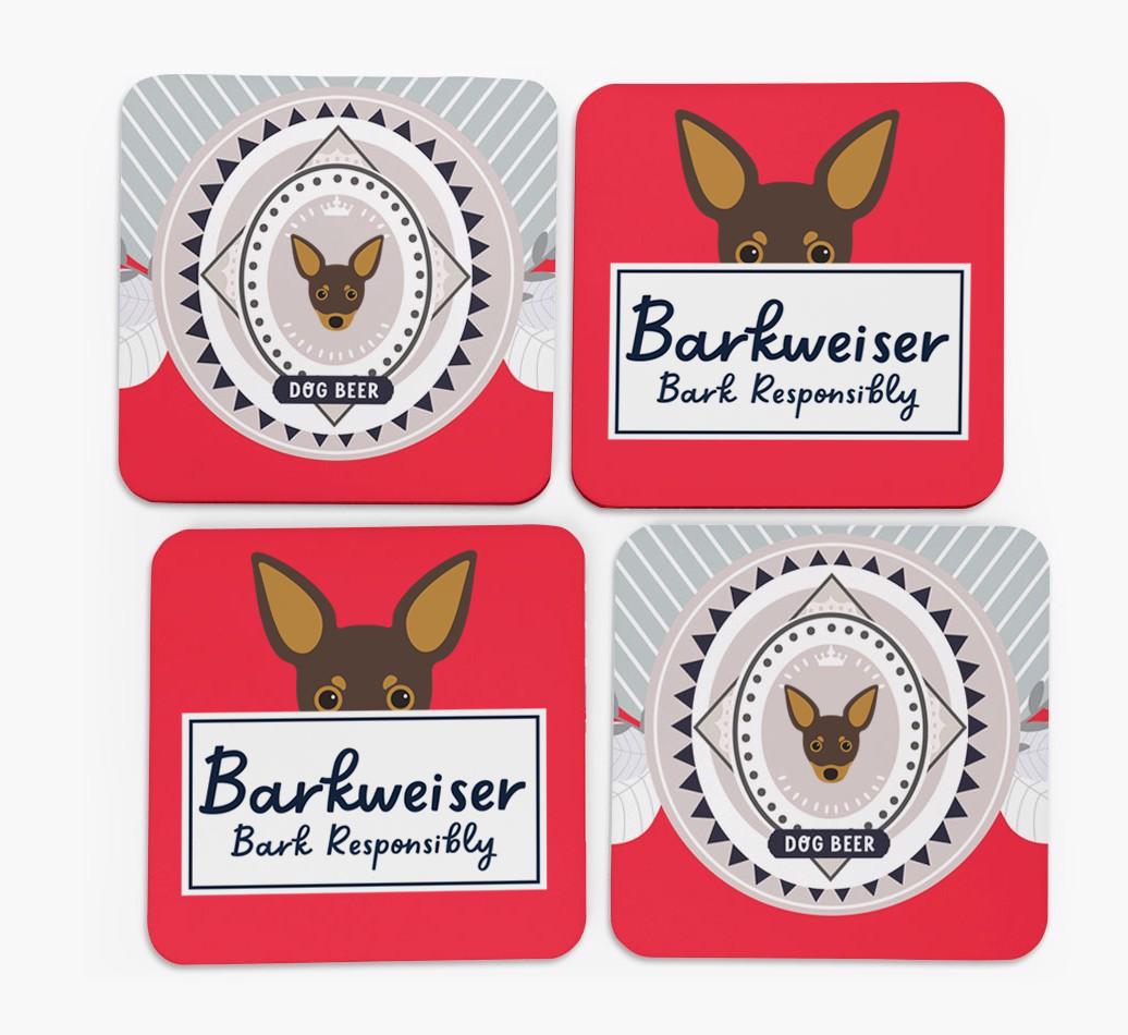 Barkweiser: Personalized {breedFullName} Coasters