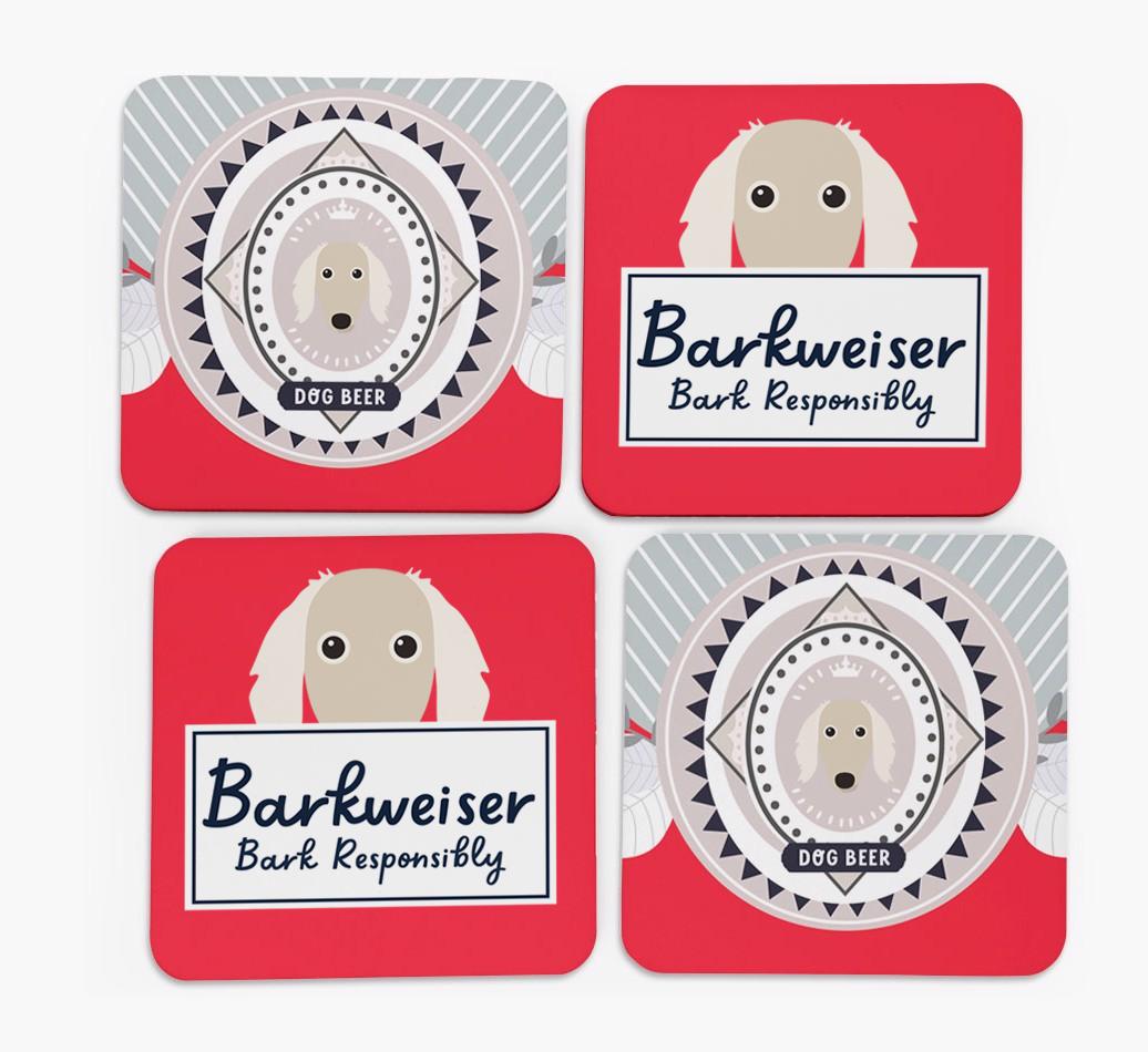 Barkweiser: Personalized {breedFullName} Coasters