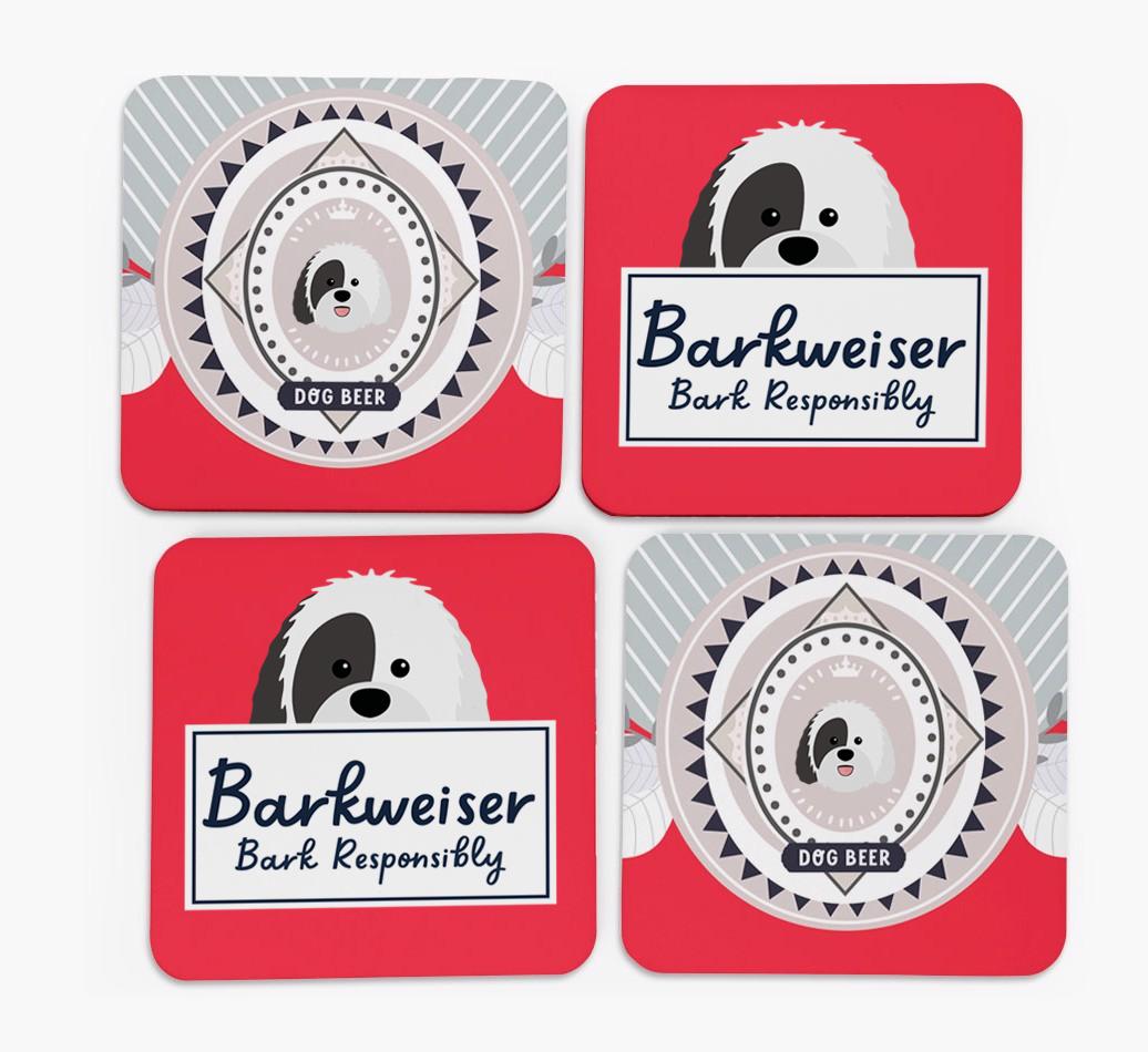 Barkweiser: Personalized {breedFullName} Coasters