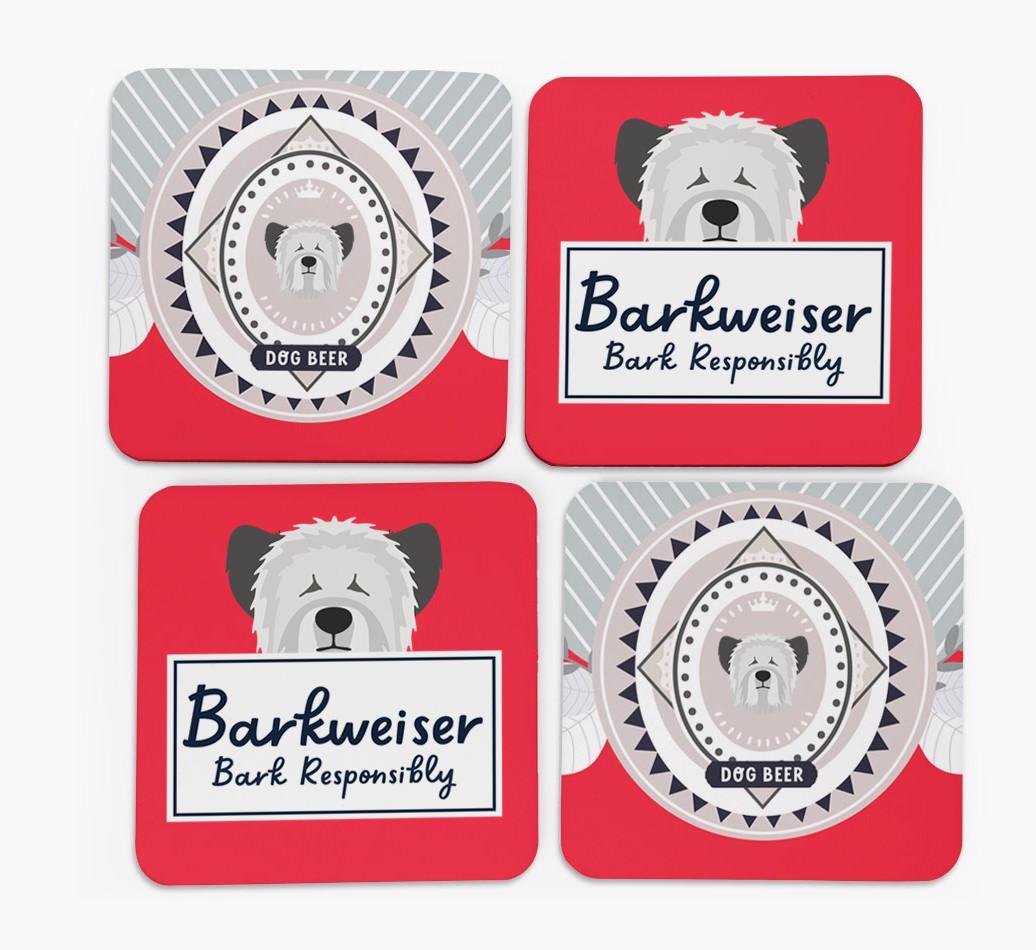 Barkweiser: Personalized {breedFullName} Coasters