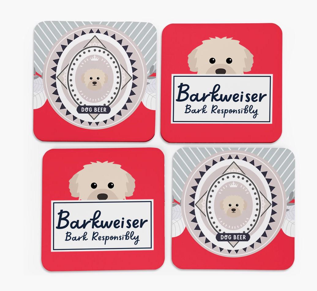 Barkweiser: Personalized {breedFullName} Coasters