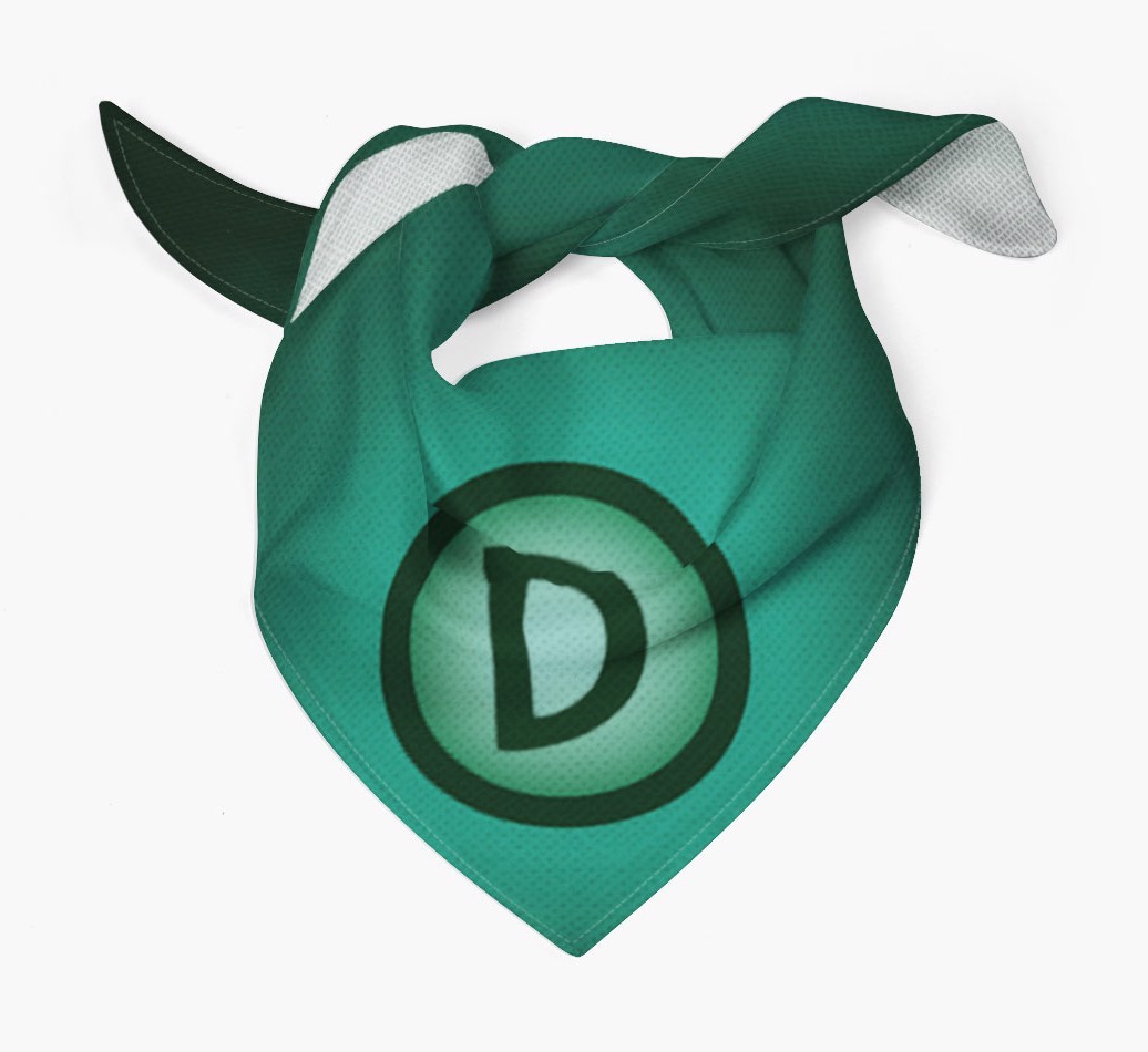 Super Hero Green {breedFullName} Cape: Personalized Bandana