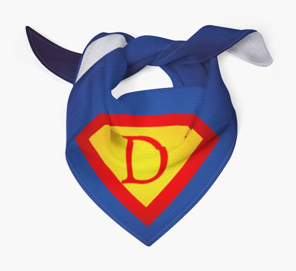 Super Hero Dog Cape: Personalized {breedFullName} Bandana