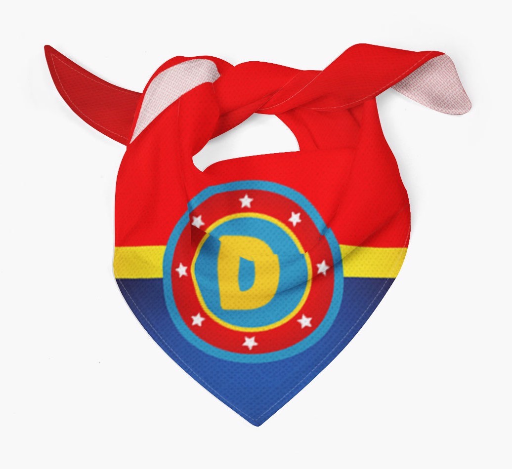 Super Hero Wonder Dog Cape: Personalized {breedFullName} Bandana