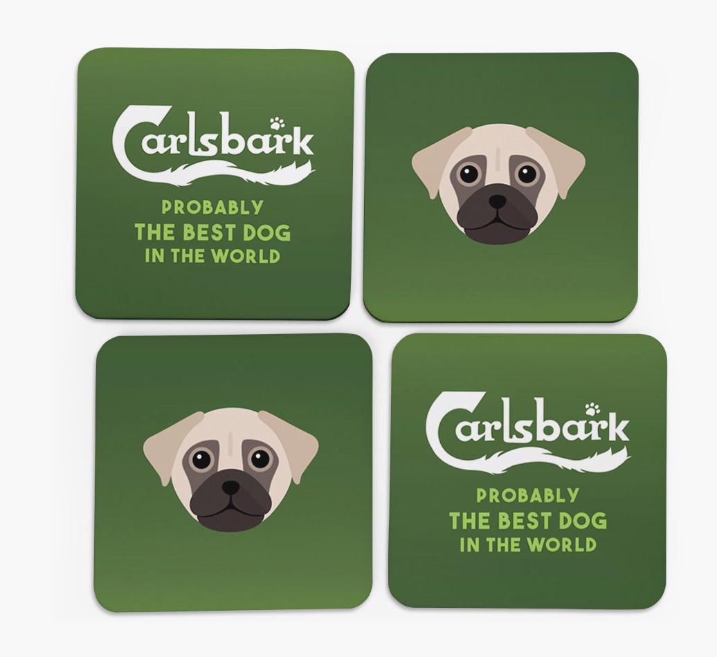 Carlsbark: Personalized {breedFullName} Coasters