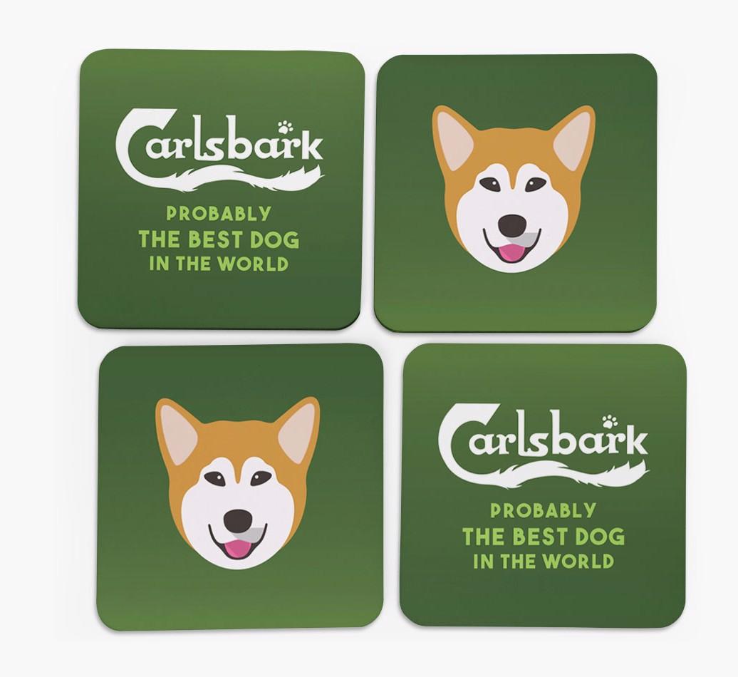 Carlsbark: Personalized {breedFullName} Coasters