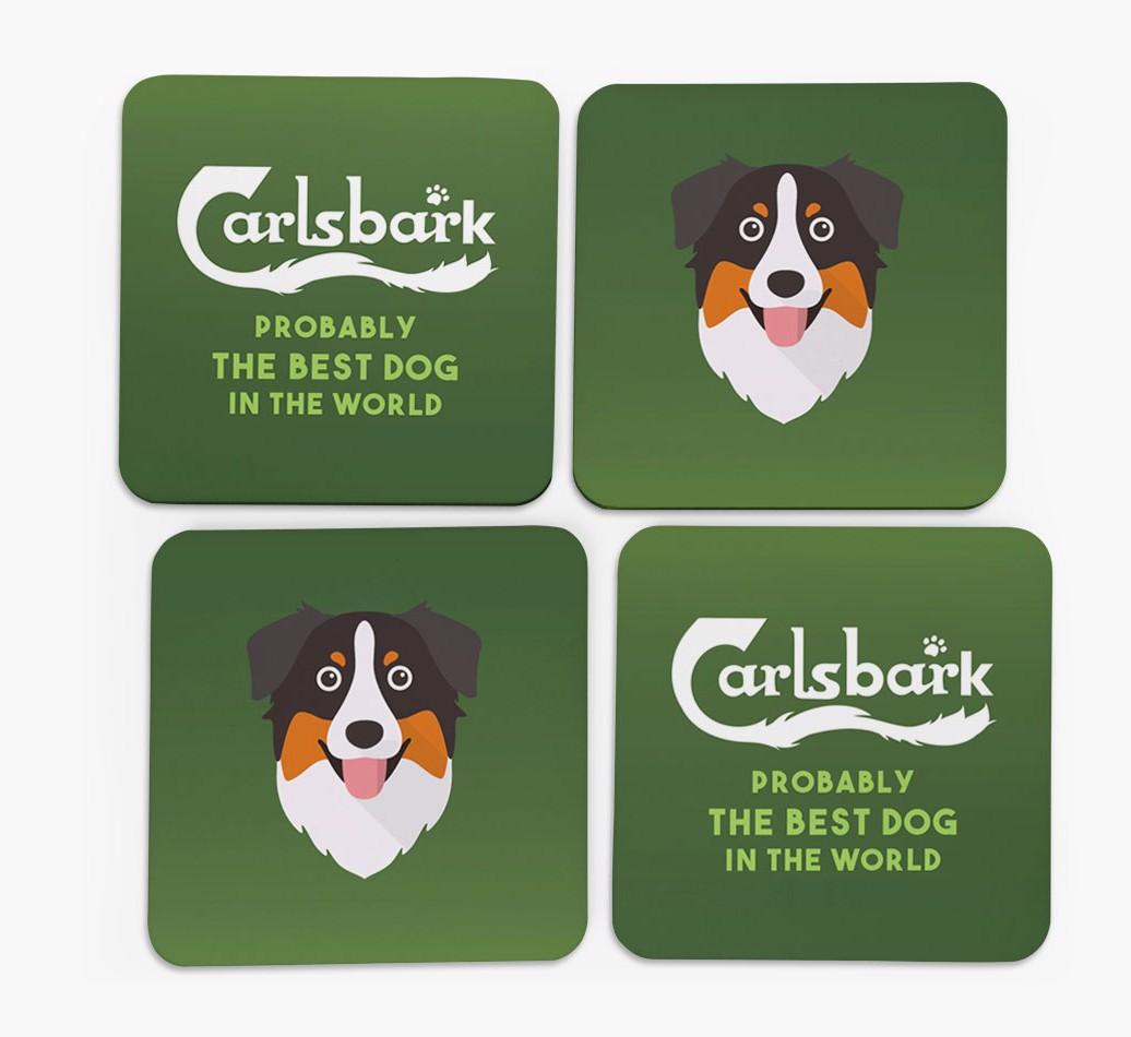Carlsbark: Personalized {breedFullName} Coasters