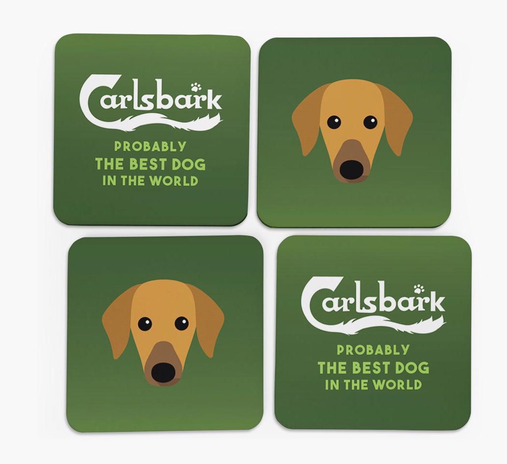 Carlsbark: Personalized {breedFullName} Coasters