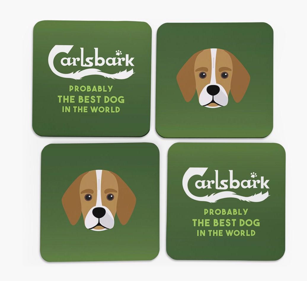 Carlsbark: Personalized {breedFullName} Coasters