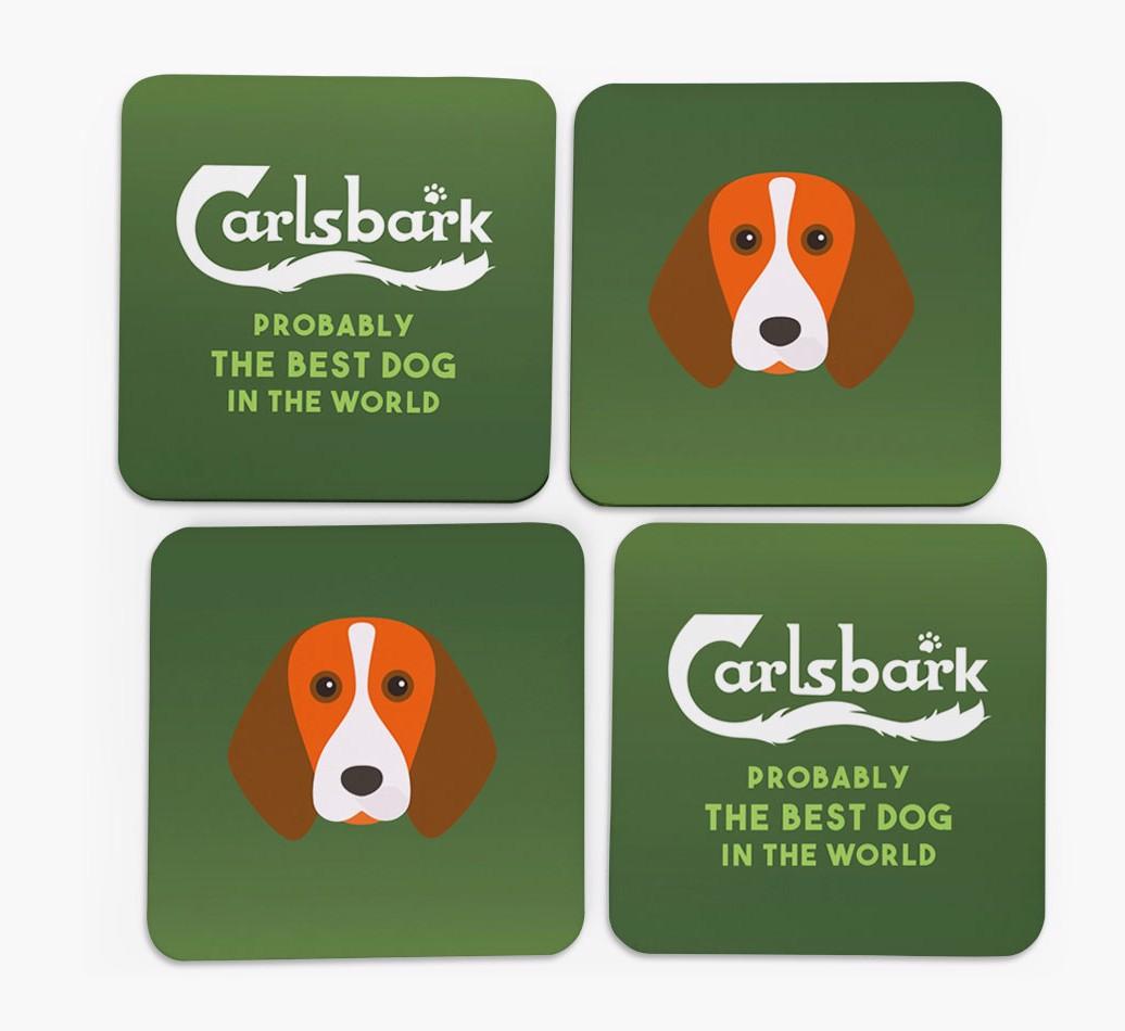Carlsbark: Personalized {breedFullName} Coasters