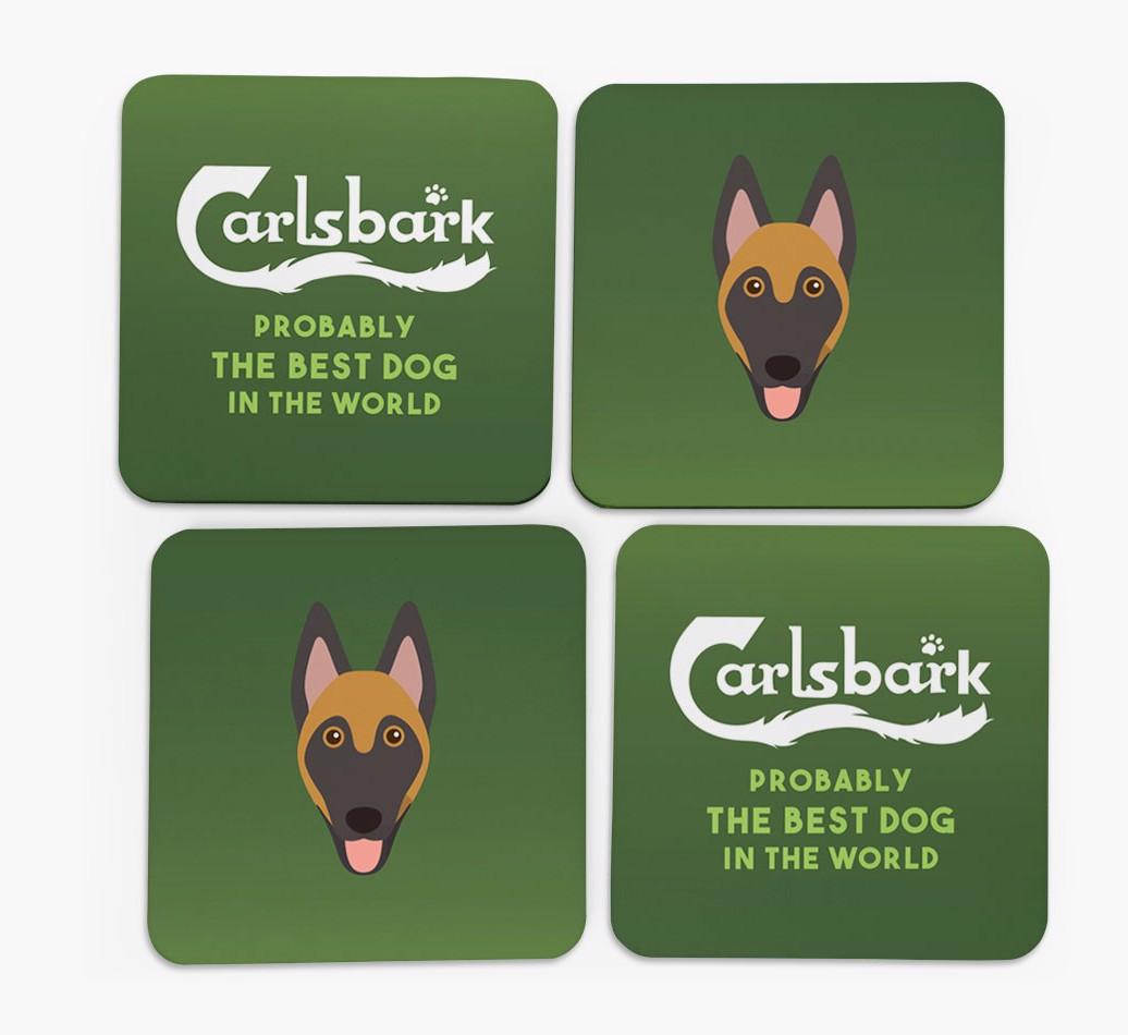 Carlsbark: Personalized {breedFullName} Coasters