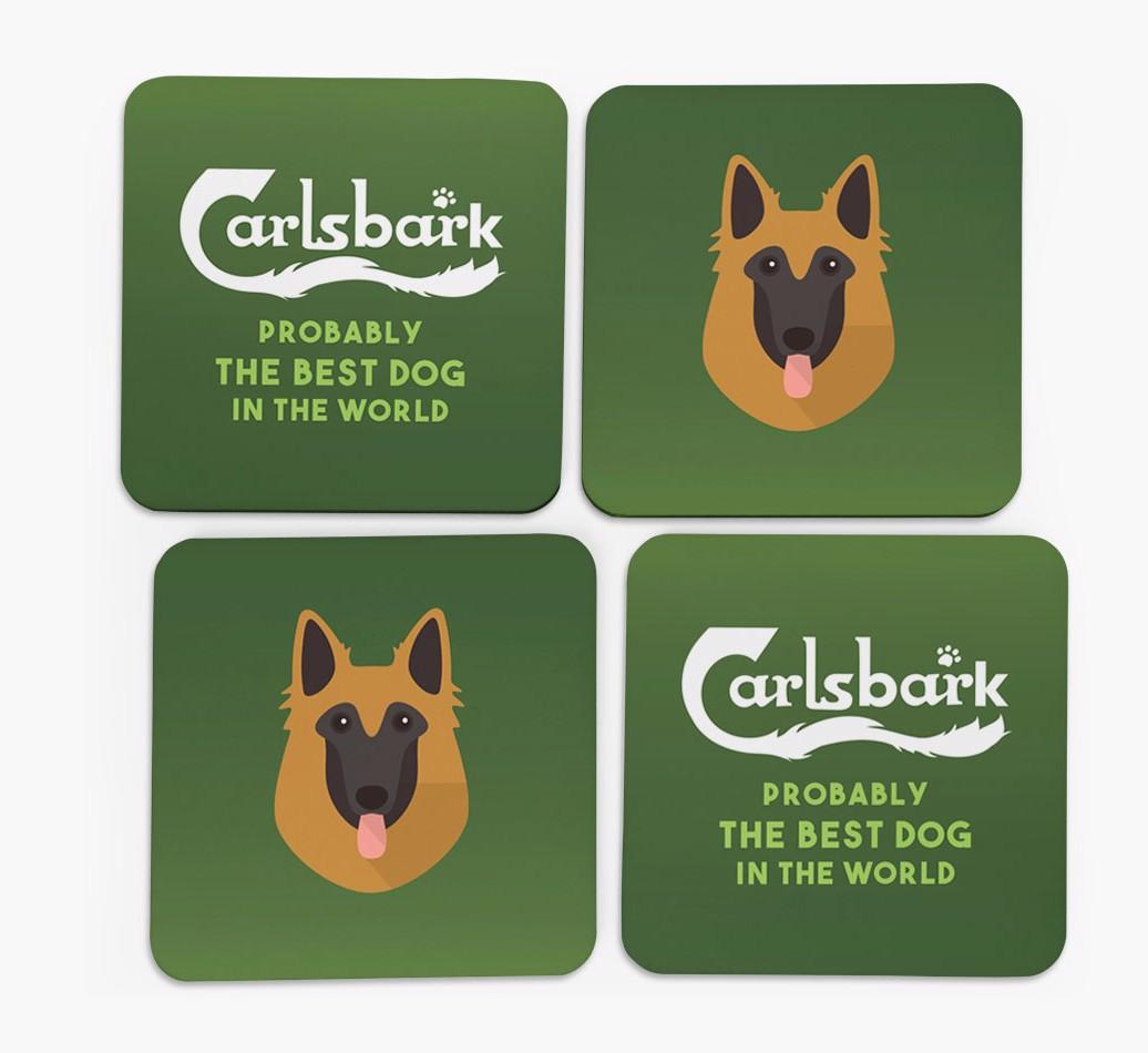 Carlsbark: Personalized {breedFullName} Coasters