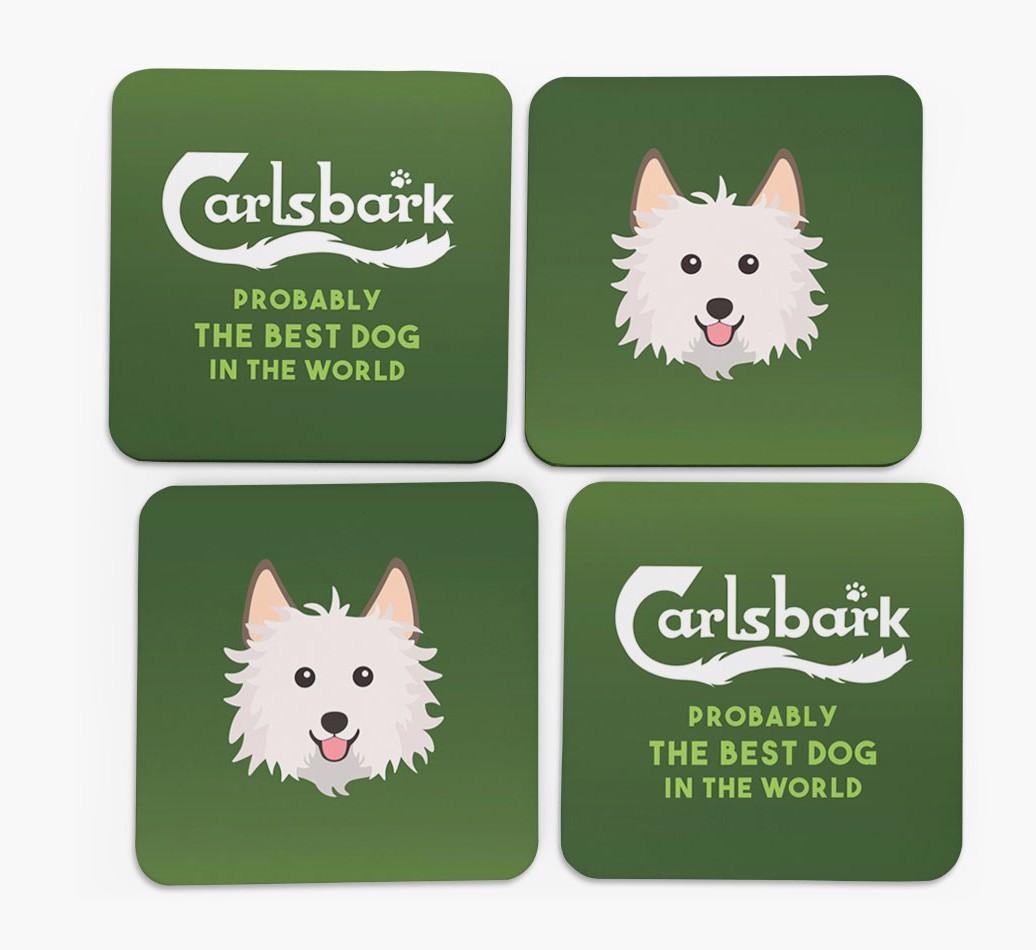 Carlsbark: Personalized {breedFullName} Coasters