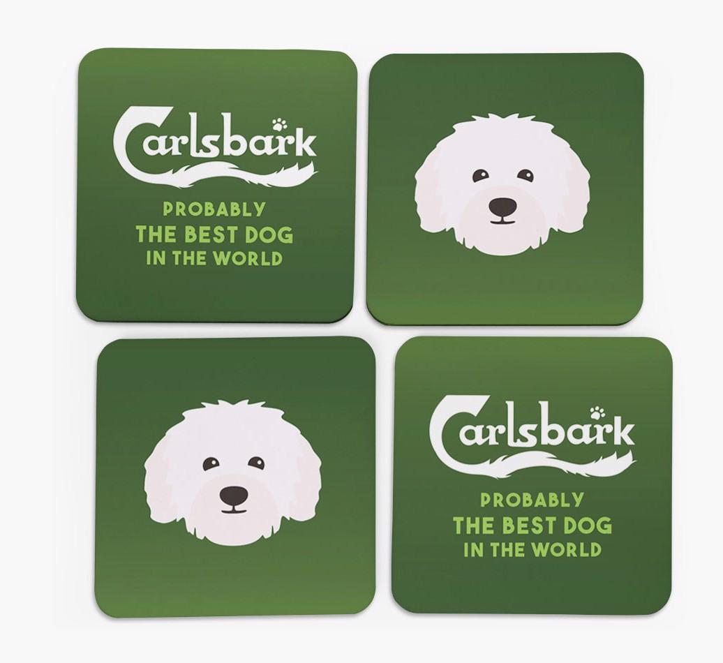 Carlsbark: Personalized {breedFullName} Coasters
