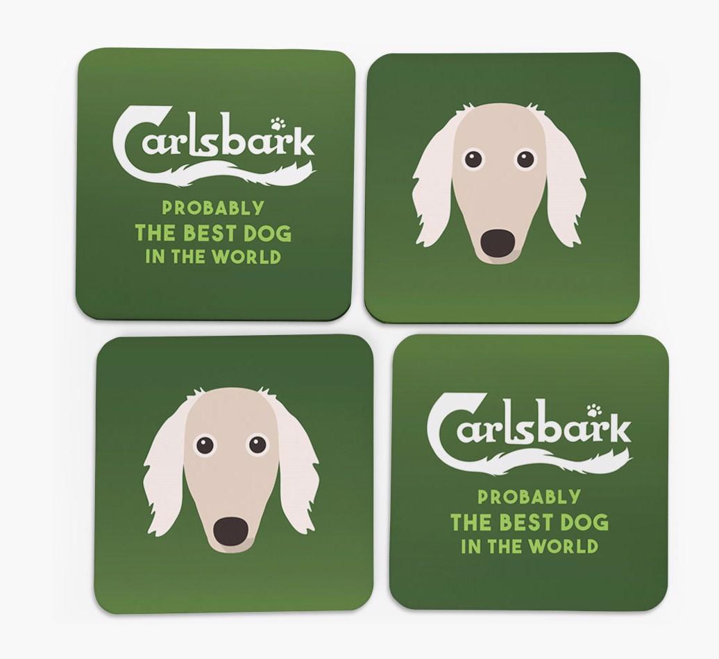 Carlsbark: Personalized {breedFullName} Coasters