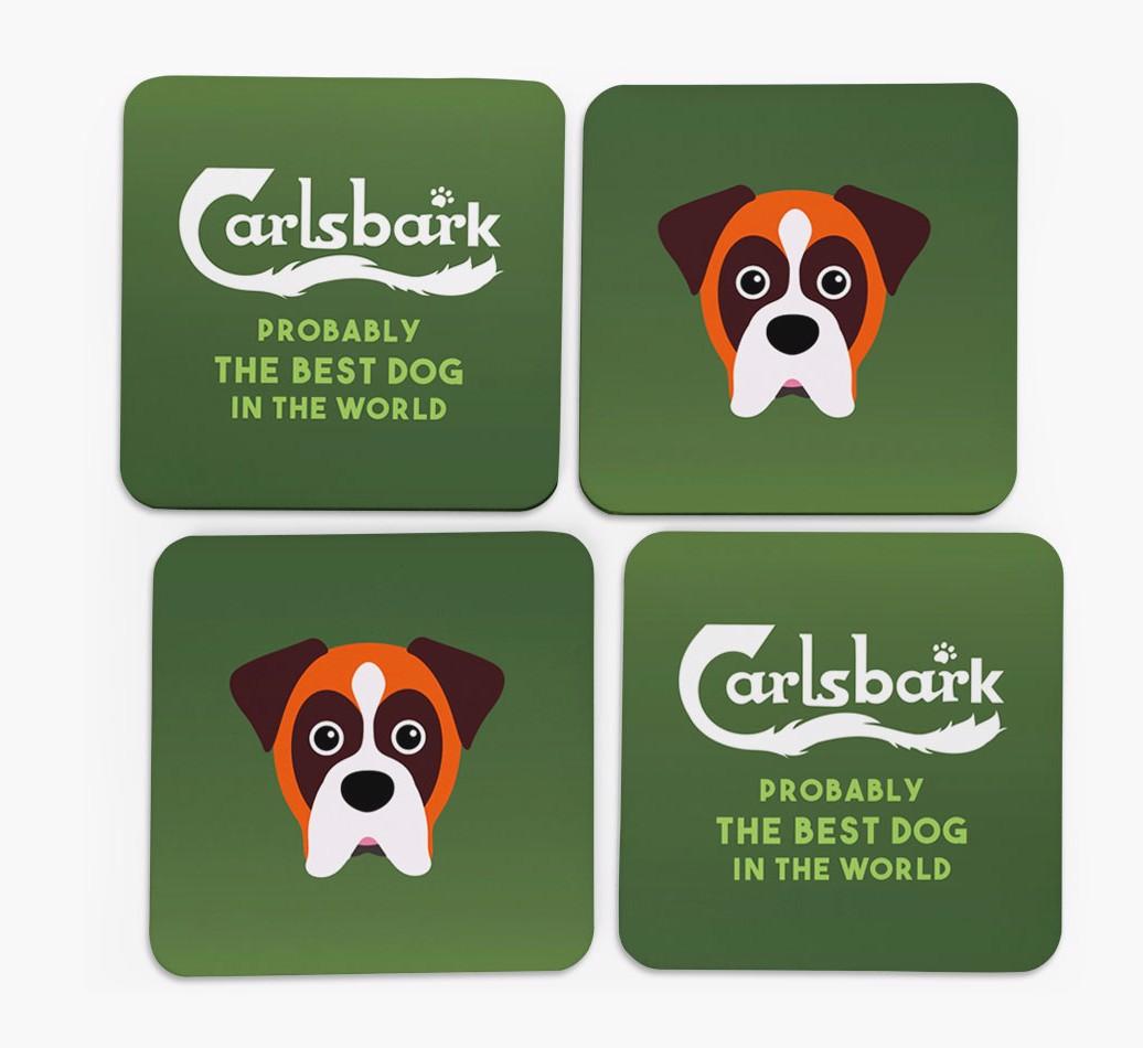 Carlsbark: Personalized {breedFullName} Coasters
