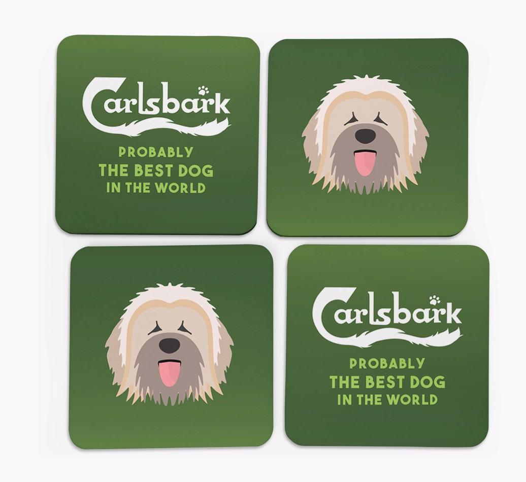 Carlsbark: Personalized {breedFullName} Coasters