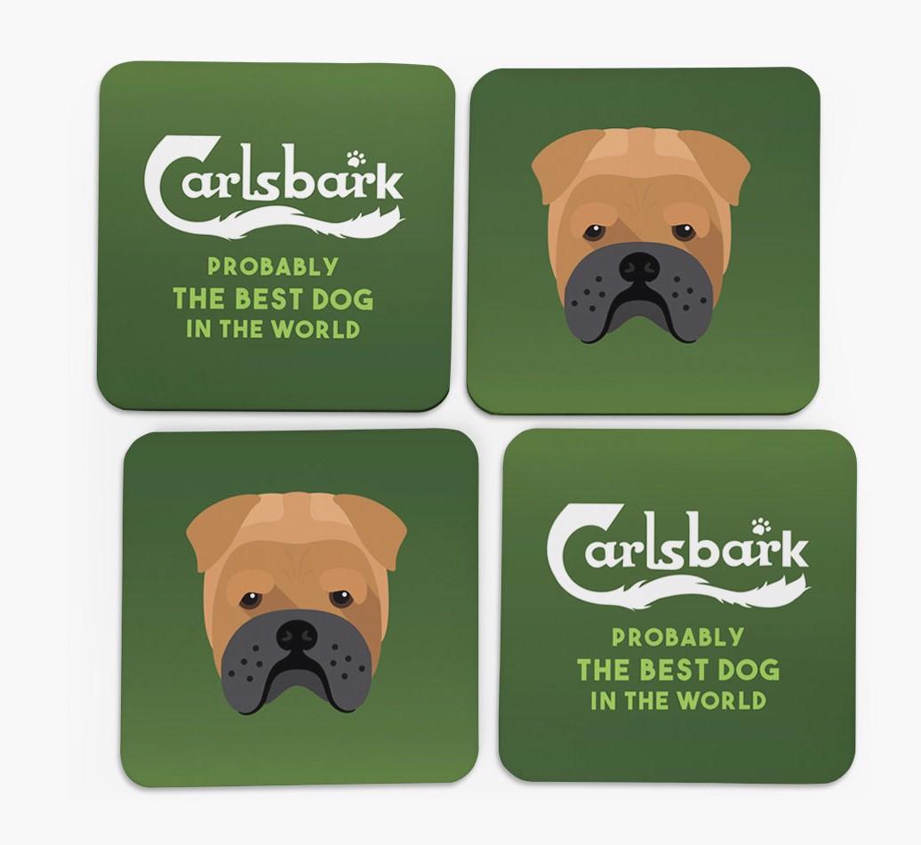 Carlsbark: Personalized {breedFullName} Coasters