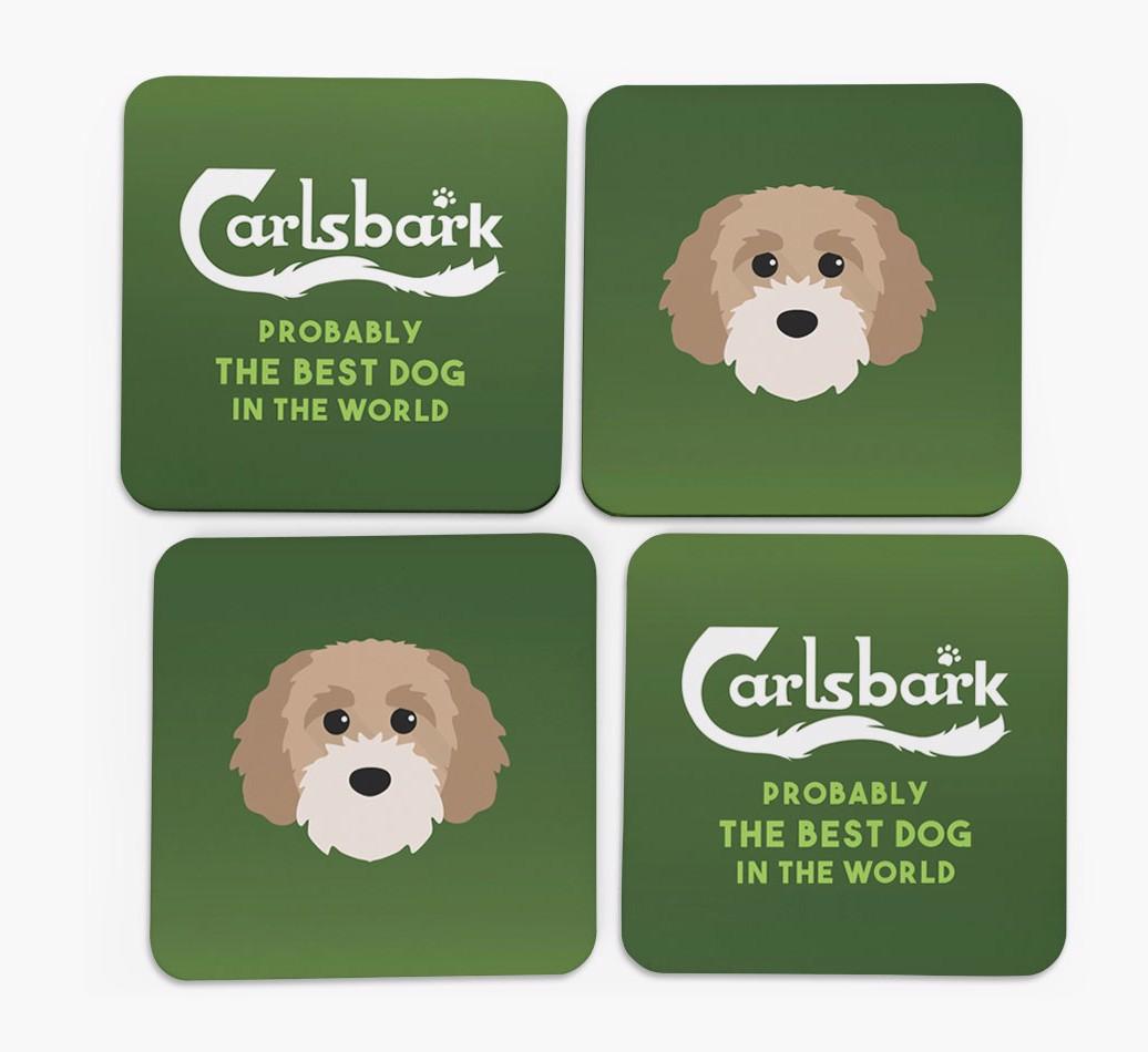 Carlsbark: Personalized {breedFullName} Coasters