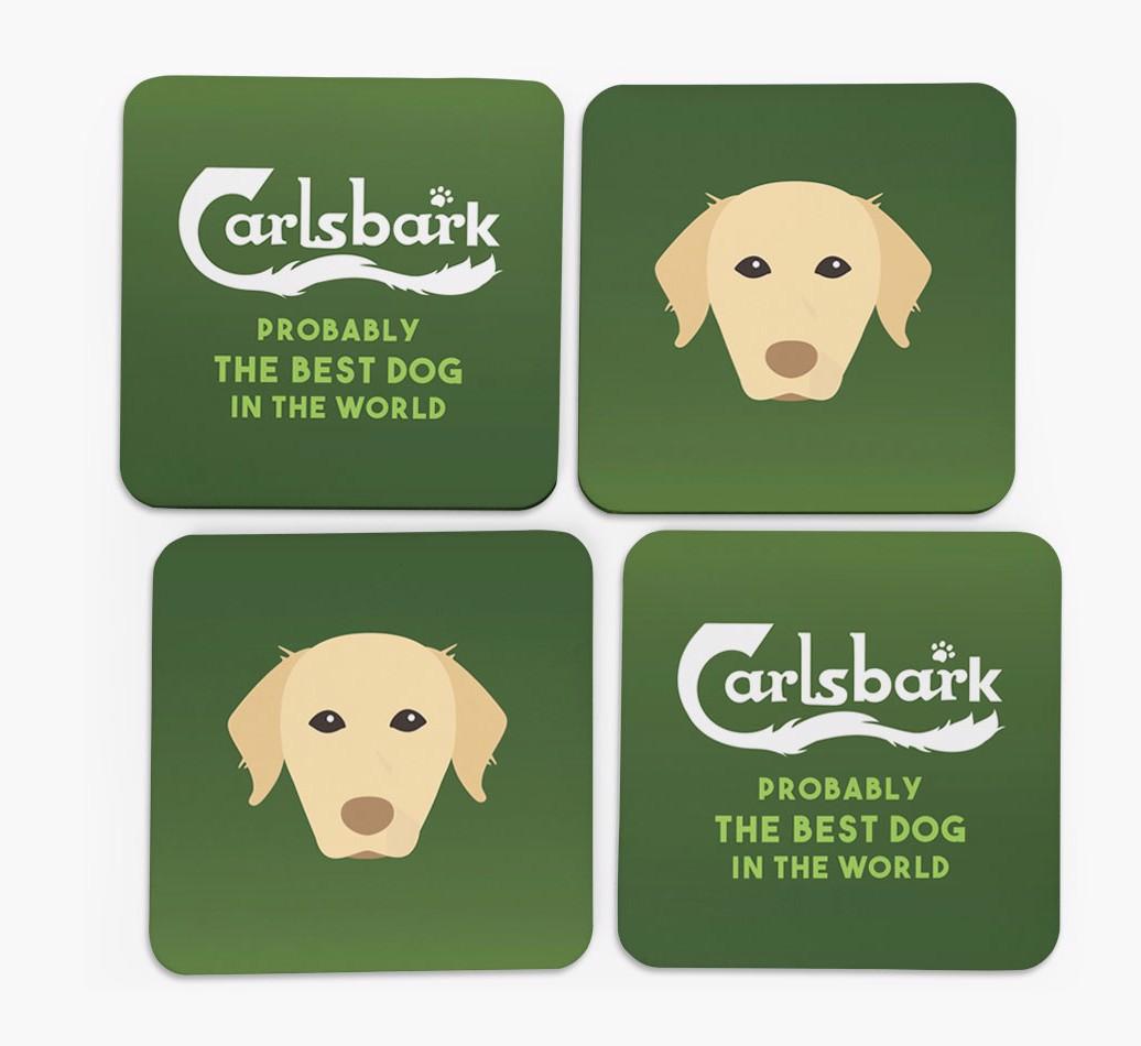 Carlsbark: Personalized {breedFullName} Coasters