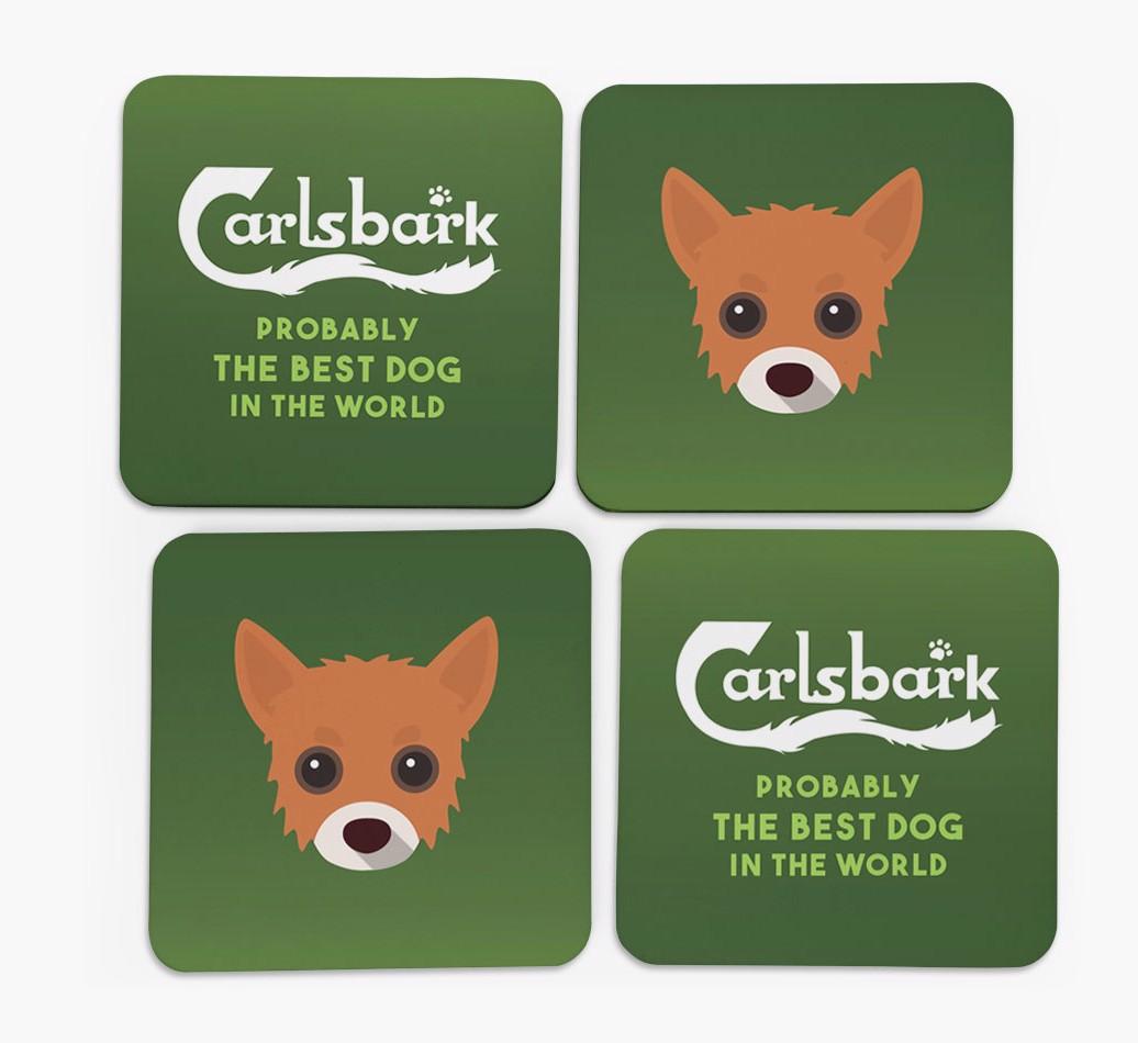 Carlsbark: Personalized {breedFullName} Coasters