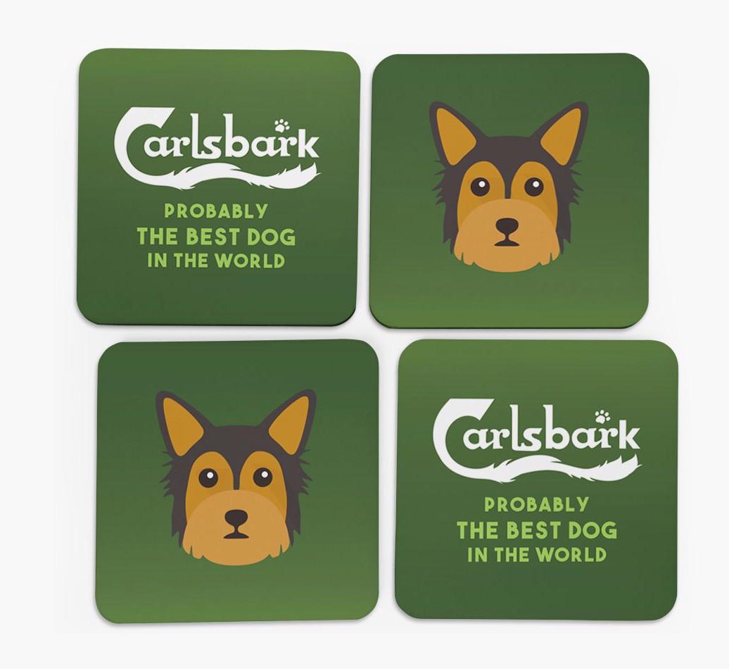 Carlsbark: Personalized {breedFullName} Coasters