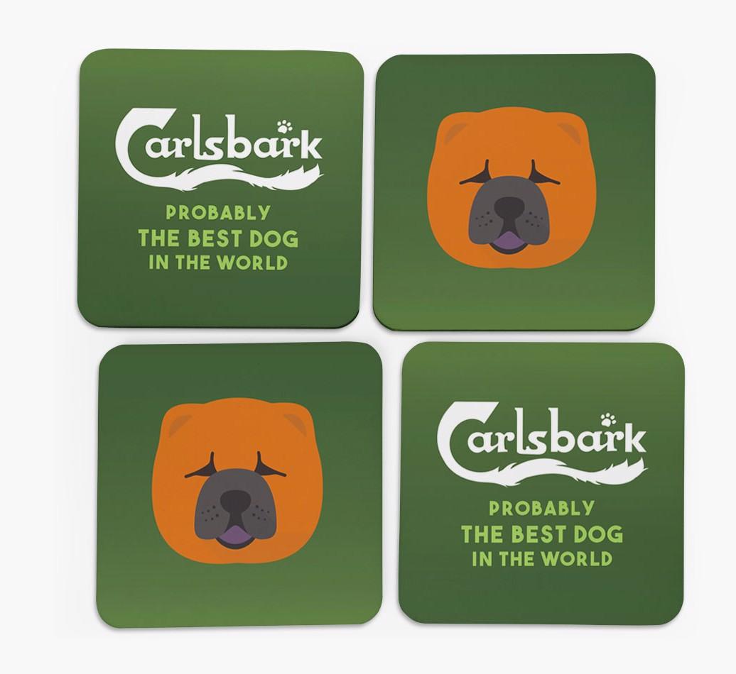 Carlsbark: Personalized {breedFullName} Coasters