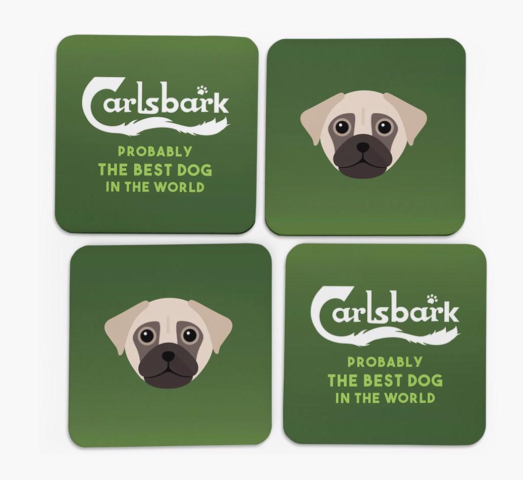 Carlsbark: Personalized {breedFullName} Coasters