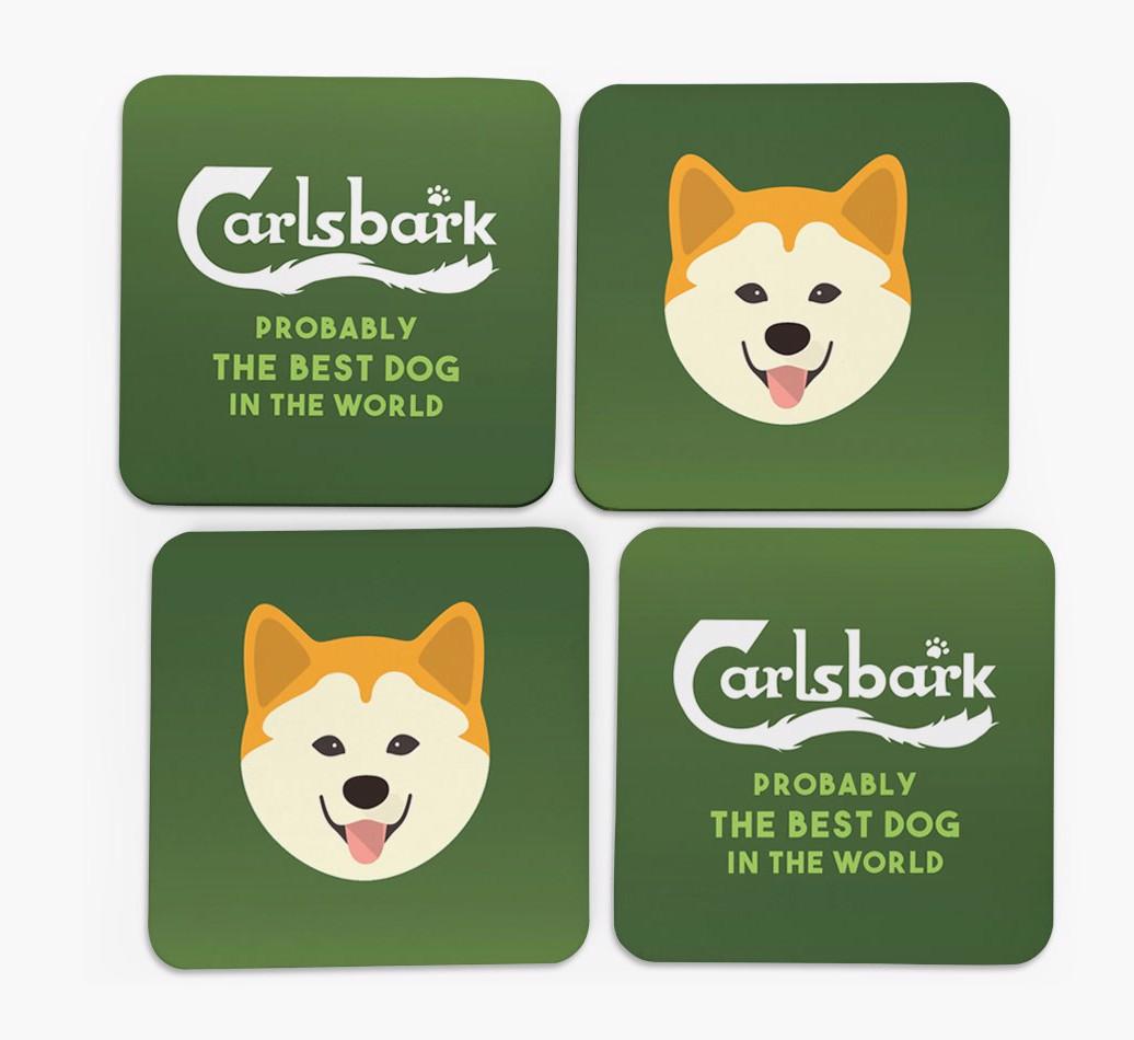 Carlsbark: Personalized {breedFullName} Coasters