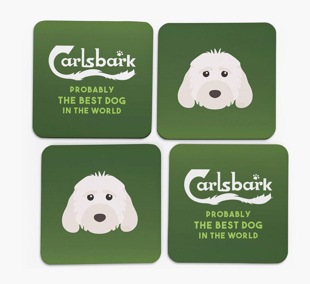 Carlsbark: Personalized {breedFullName} Coasters