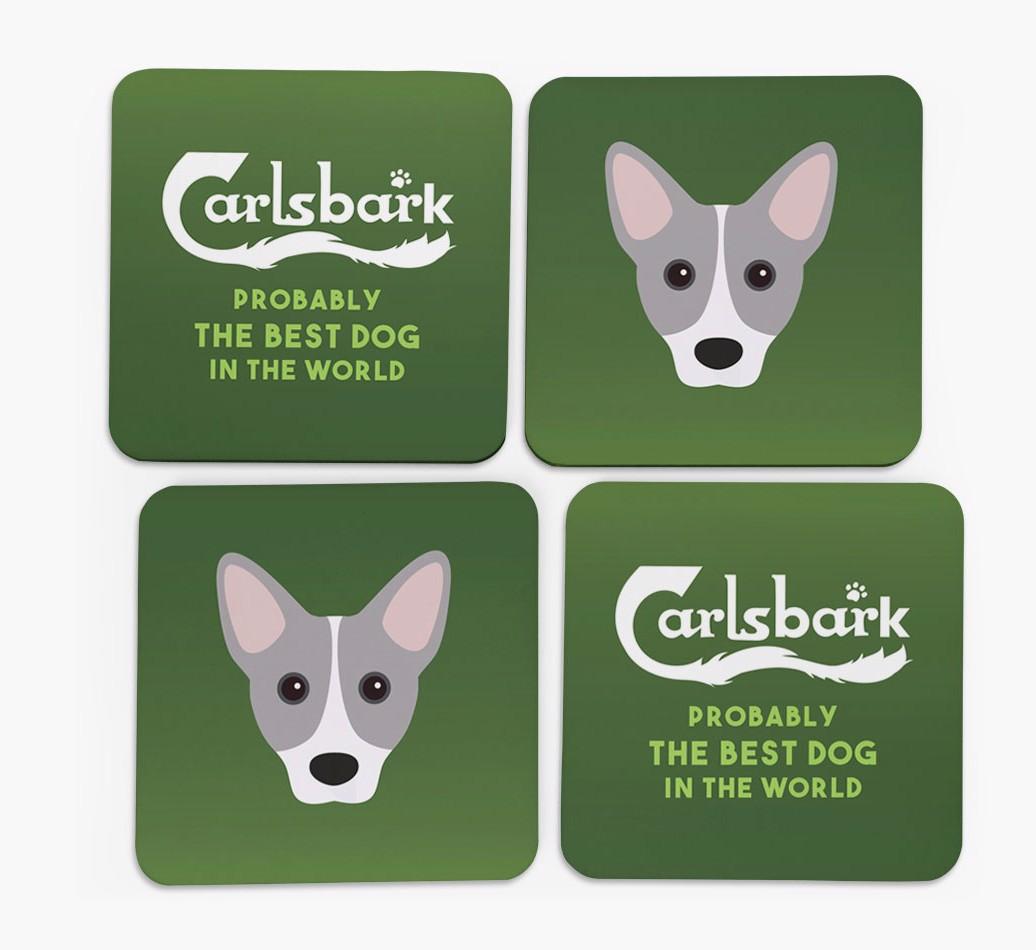 Carlsbark: Personalized {breedFullName} Coasters