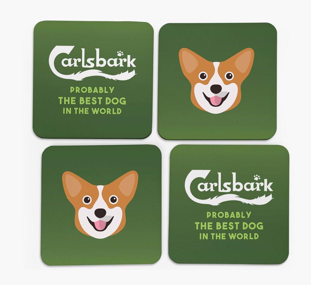 Carlsbark: Personalized {breedFullName} Coasters