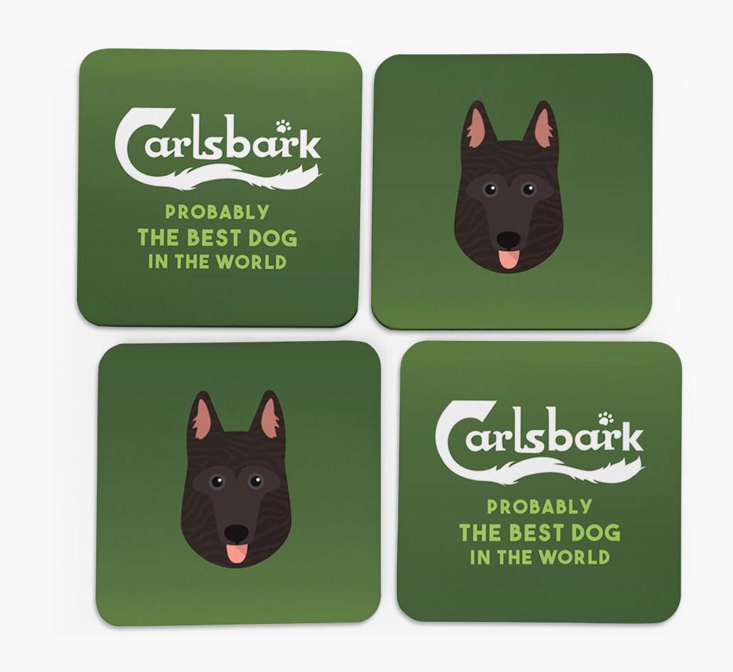 Carlsbark: Personalized {breedFullName} Coasters