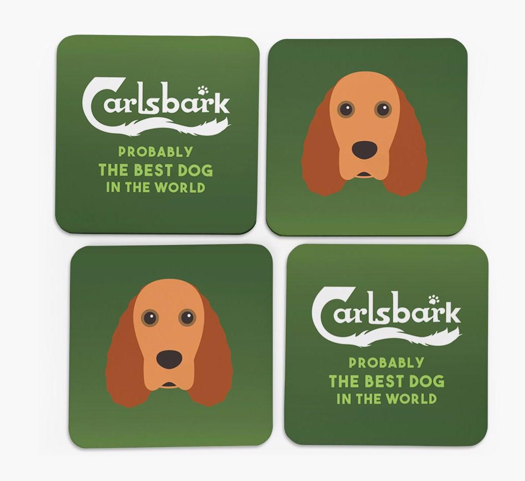 Carlsbark: Personalized {breedFullName} Coasters