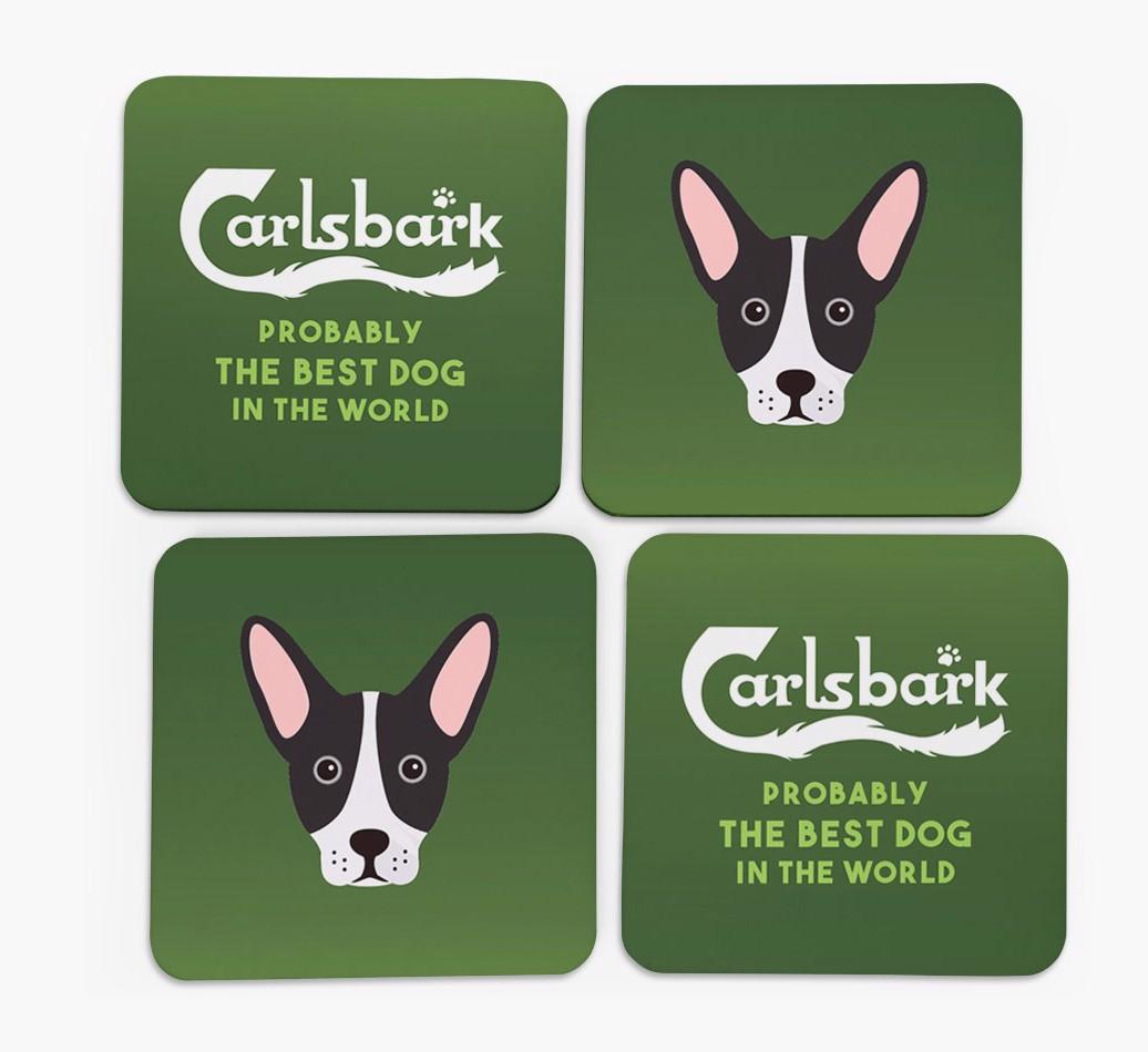 Carlsbark: Personalized {breedFullName} Coasters
