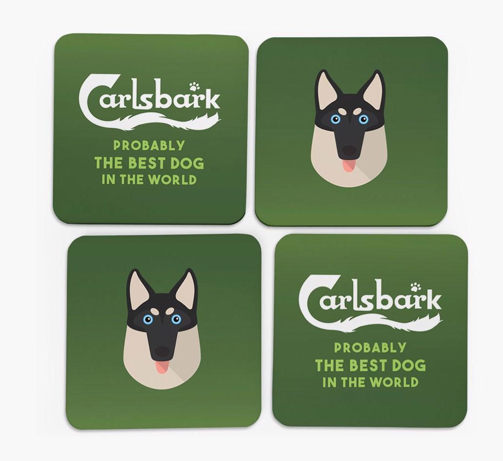 Carlsbark: Personalized {breedFullName} Coasters