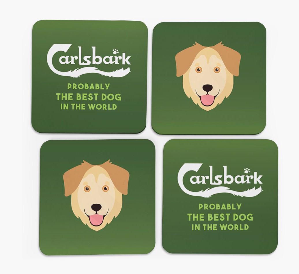 Carlsbark: Personalized {breedFullName} Coasters