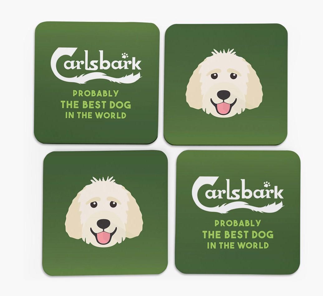 Carlsbark: Personalized {breedFullName} Coasters