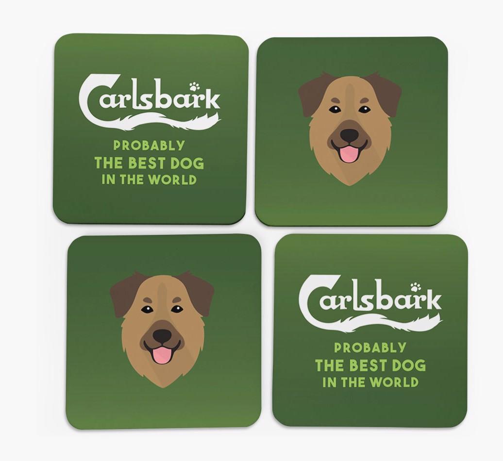 Carlsbark: Personalized {breedFullName} Coasters