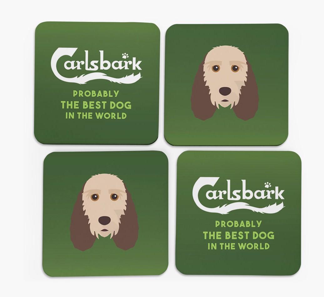 Carlsbark: Personalized {breedFullName} Coasters
