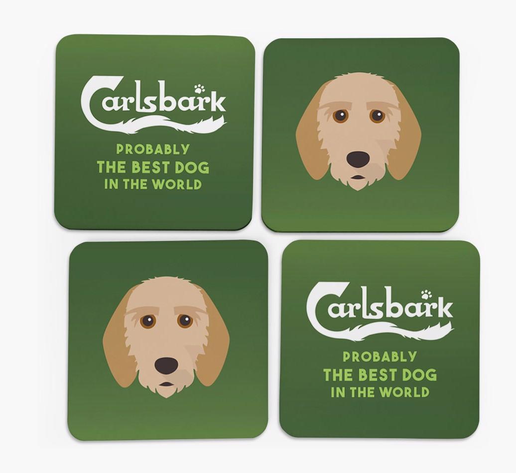Carlsbark: Personalized {breedFullName} Coasters