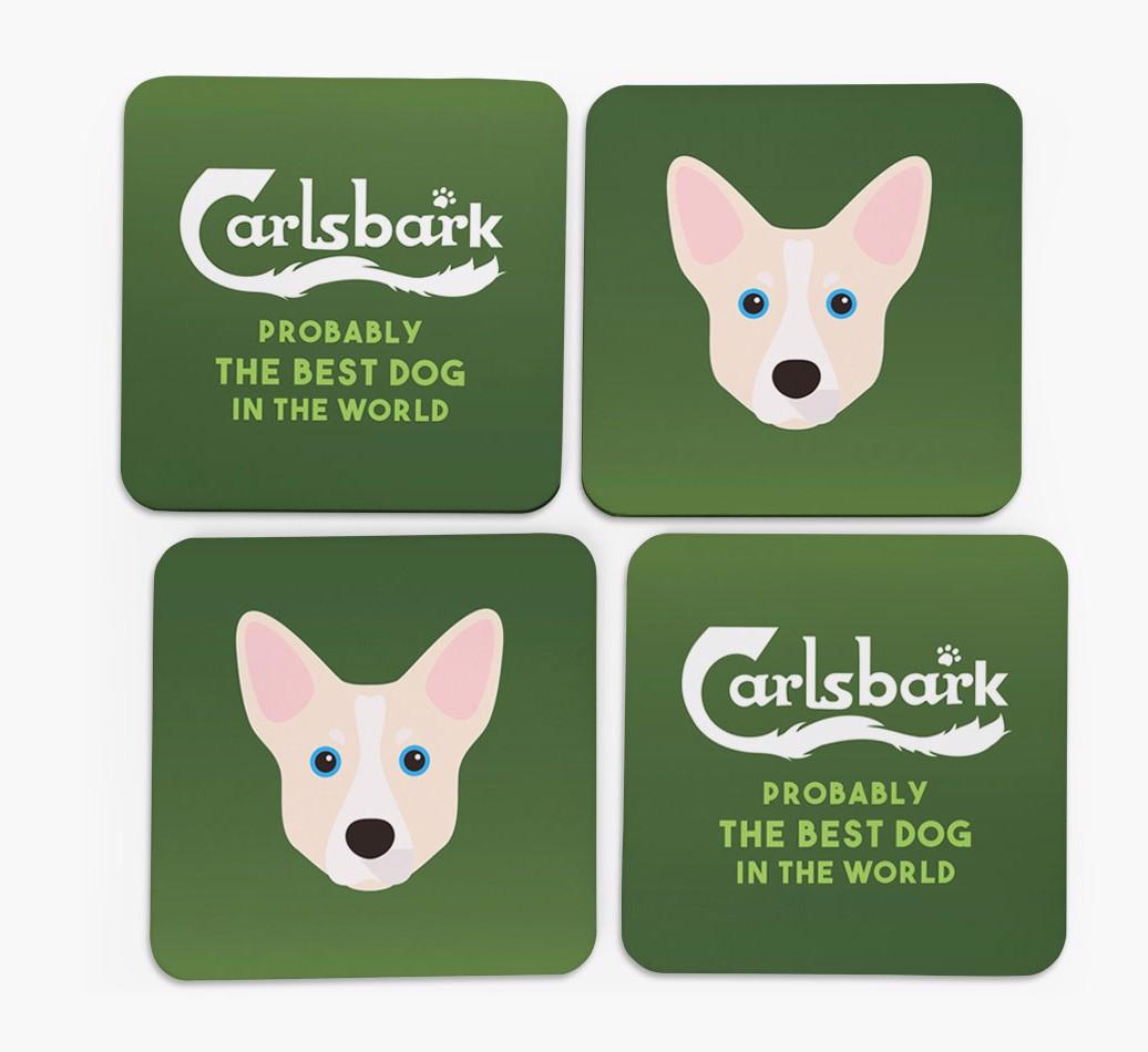 Carlsbark: Personalized {breedFullName} Coasters
