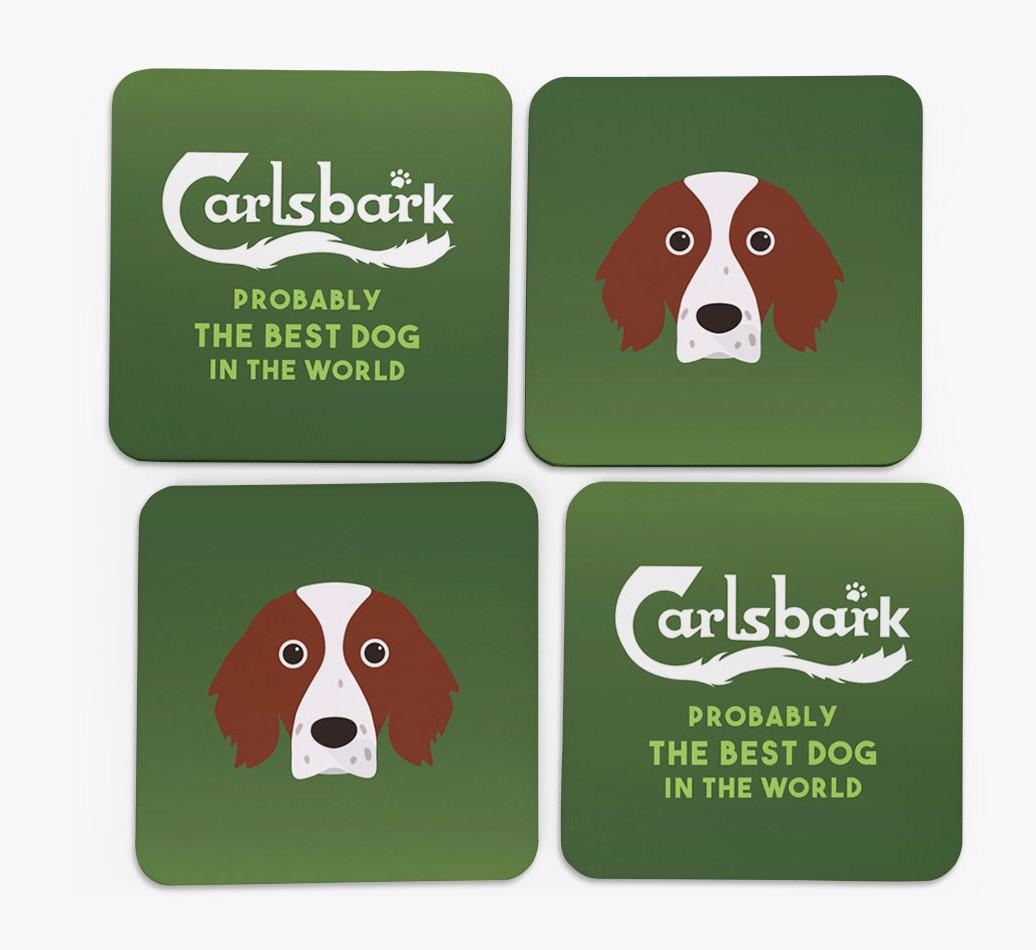 Carlsbark: Personalized {breedFullName} Coasters