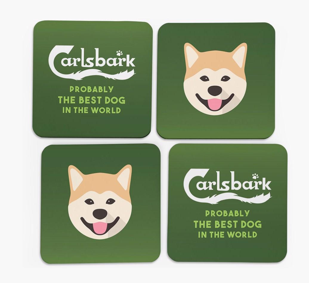 Carlsbark: Personalized {breedFullName} Coasters