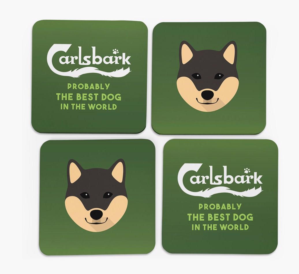 Carlsbark: Personalized {breedFullName} Coasters